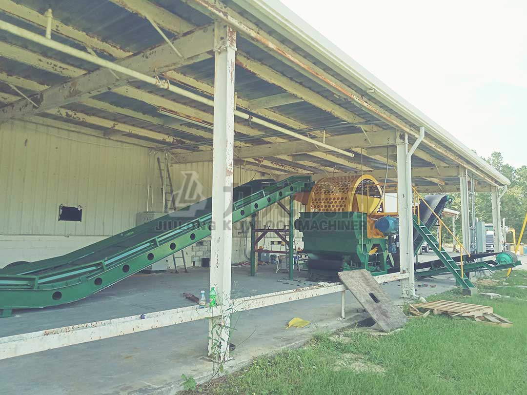 廢舊輪胎回收設備生產(chǎn)線